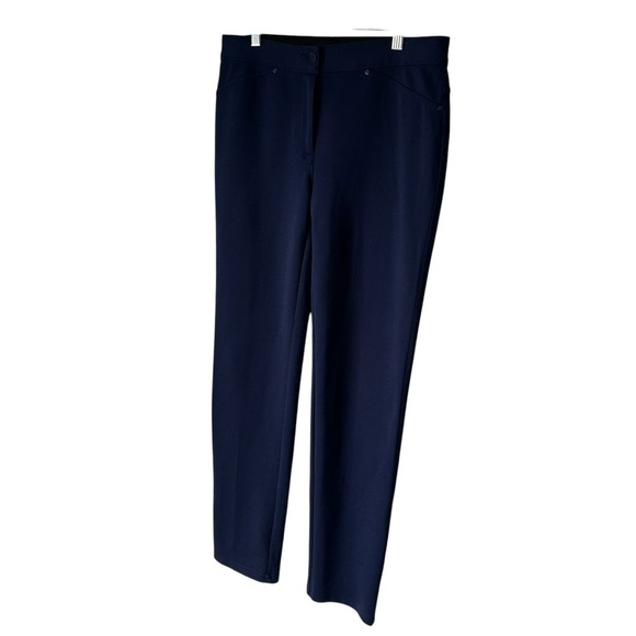 Chico's Blue Straight Leg Pants for Effortless Style - Picture 3 of 9